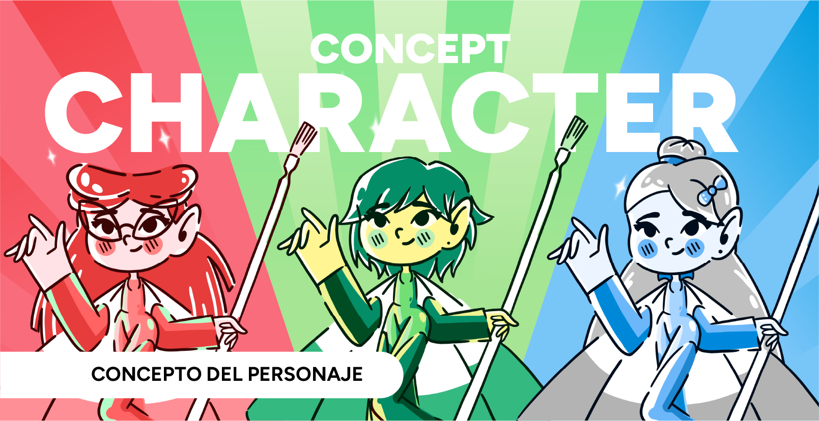 Lumia, Brillia y Serenya, personajes de Las Hadas de la Magia Dental