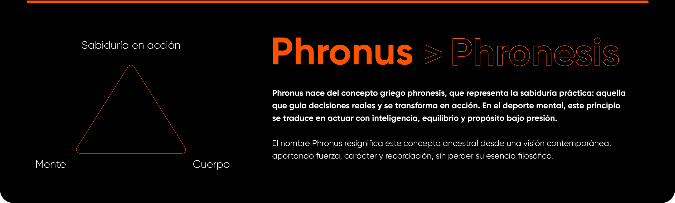Concepto Phronus basado en la phronesis: mente, cuerpo y sabiduría en acción